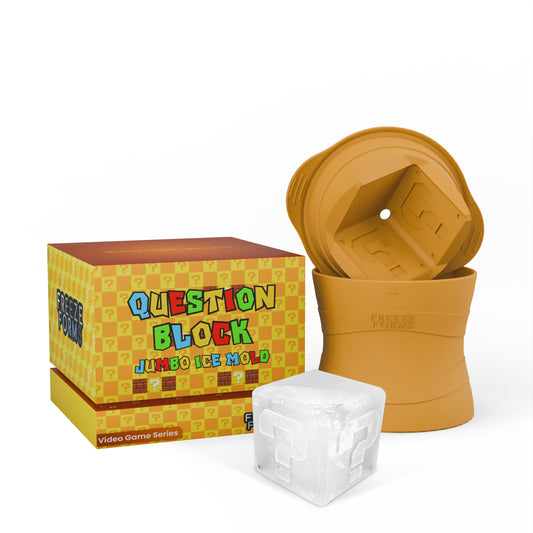 Super Mario Question Block Ice Mold